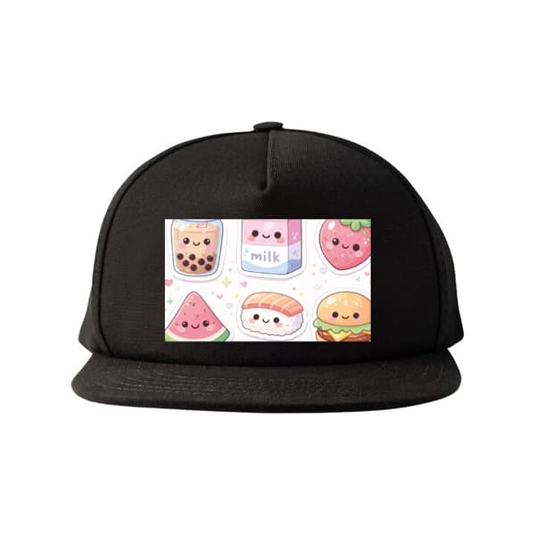 Snapback-lippalakki musta one size