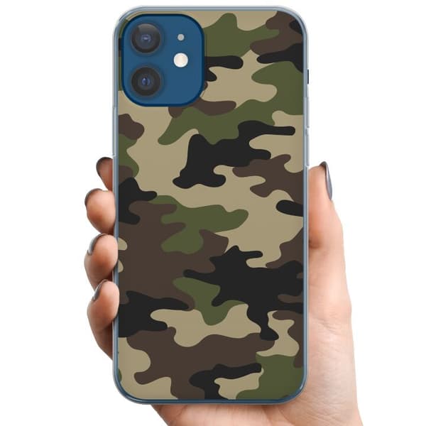Kompatibelt Mobildeksel til Apple iPhone 12 Skog kamuflasje