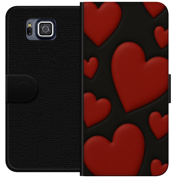 Samsung Galaxy Alpha Plånboksfodral Red Velvet Hearts