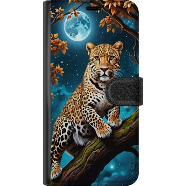 Apple iPhone XS Lommeboketui Leopard