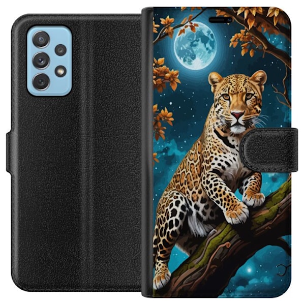 Samsung Galaxy A72 5G Lommeboketui Leopard