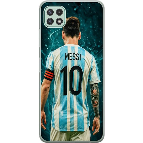 Samsung Galaxy A22 5G Genomskinligt Skal Messi