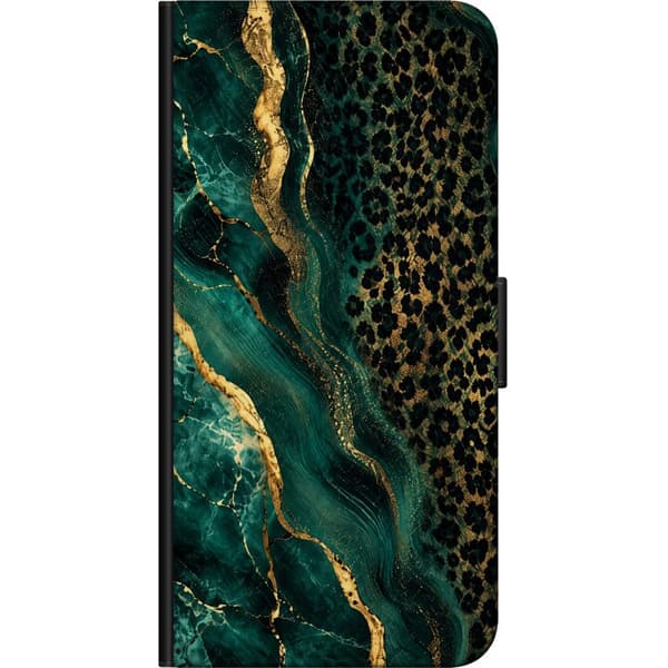 Kompatibel Tegnebogsetui til Samsung Galaxy A03s Smaragdvild grøn