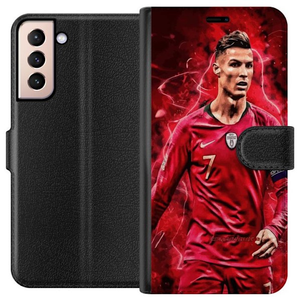 Samsung Galaxy S21 Plånboksfodral Ronaldo Skills – CR7 Design för Äkta Supporters