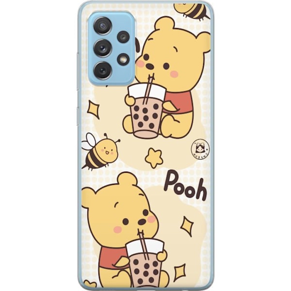 Samsung Galaxy A72 5G Gennemsigtig cover Nalle Pooh-stil - klassisk bjørnemotiv i en ny fortolkning