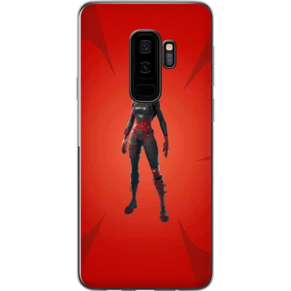 Samsung Galaxy S9+ Gennemsigtig cover Fortnite - Rød Ridder