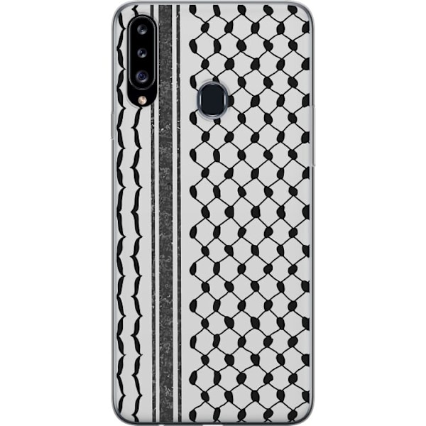 Samsung Galaxy A20s Gjennomsiktig deksel Palestinsk mønster -