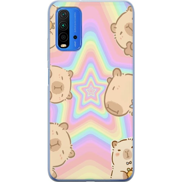 Xiaomi Redmi 9T Gjennomsiktig deksel Kawaii Capybara Galaxy S
