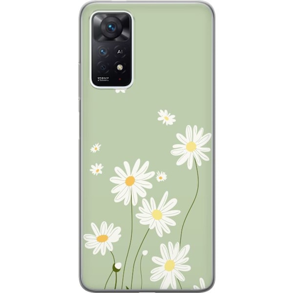 Xiaomi Redmi Note 11 Pro Genomskinligt Skal Prästkragar – b