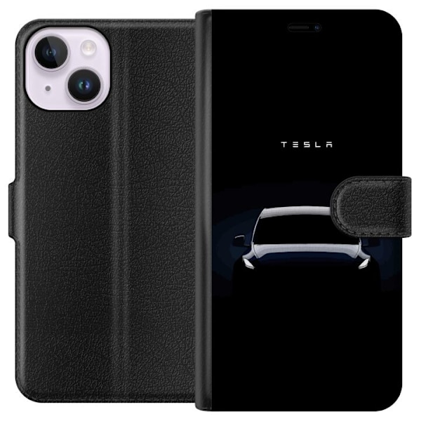 Apple iPhone 14 Lompakkokotelo Tesla