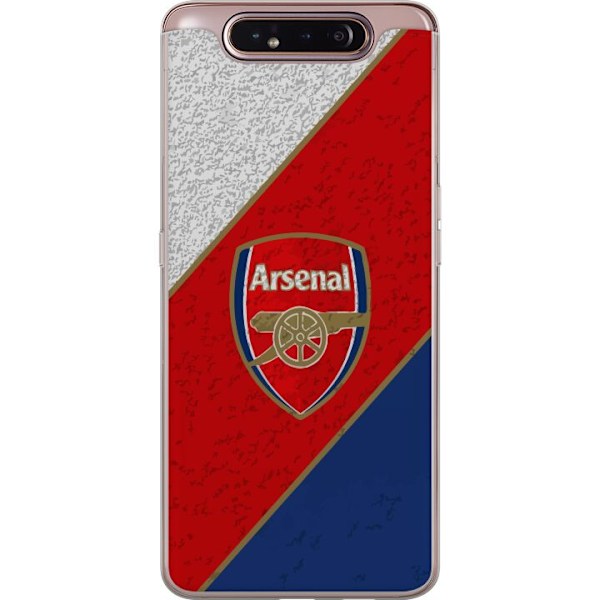 Samsung Galaxy A80 Läpinäkyvä kuori Arsenal