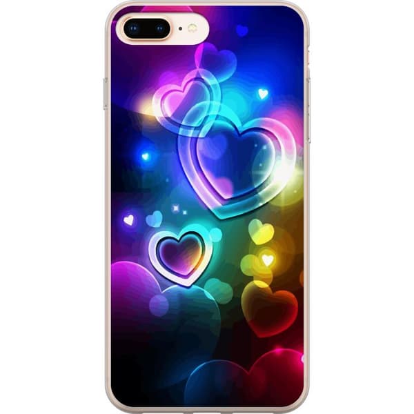 Kompatibelt Mobilskal till Apple iPhone 8 Plus NeonÄlskling