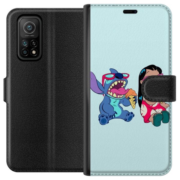 Xiaomi Mi 10T 5G Lompakkokotelo Lilo & Stitch