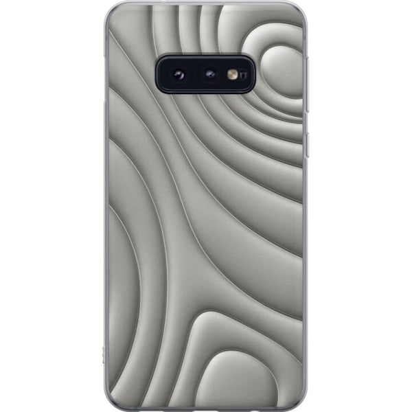 Samsung Galaxy S10e Läpinäkyvä kuori Hopea-aallot