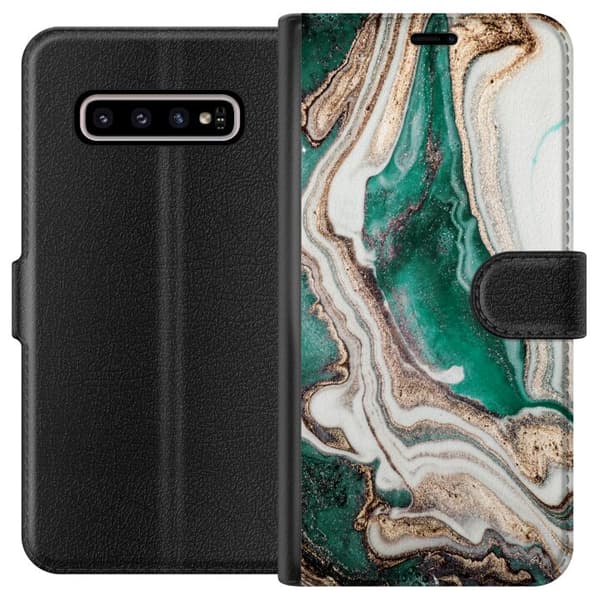 Kompatibelt Lommeboketui til Samsung Galaxy S10+ Mønster