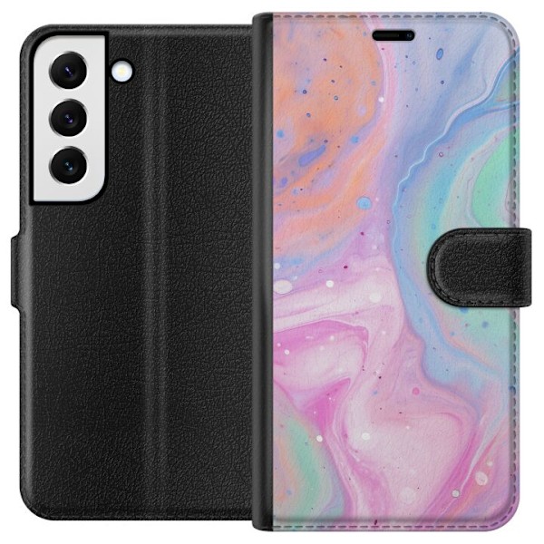 Samsung Galaxy S22 5G Plånboksfodral Pastellmarmor