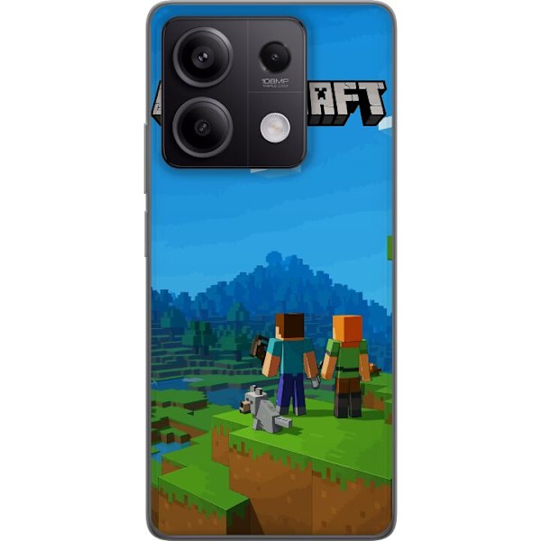Xiaomi Redmi Note 13 Läpinäkyvä kuori Minecraft Key Art