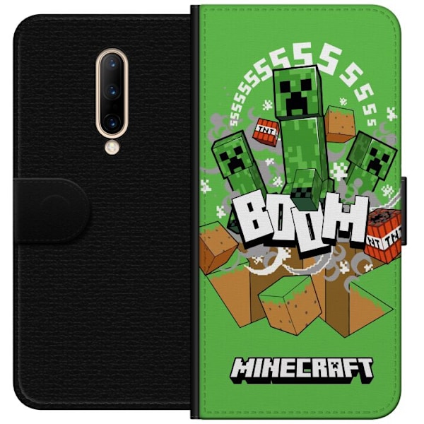 OnePlus 7 Pro Tegnebogsetui Minecraft Boom