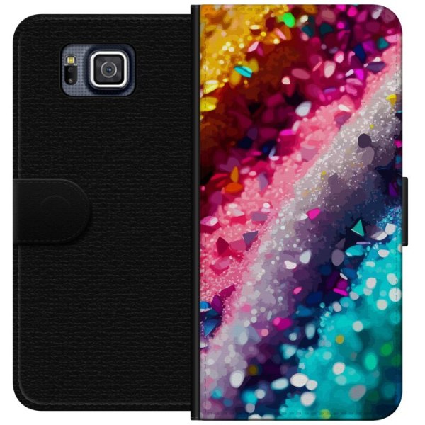 Samsung Galaxy Alpha Tegnebogsetui Glitter
