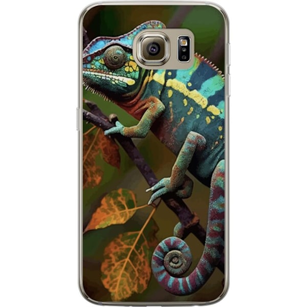 Samsung Galaxy S6 Läpinäkyvä kuori Lisko Graafinen Streetwear Suunnittelu Eläinmalli Moderni Kaupunkityyli Suosittu Motiivi Luova Taide Trendi