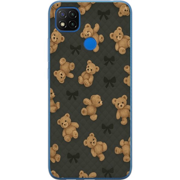 Xiaomi Redmi 9C NFC Genomskinligt Skal Teddy Hugs