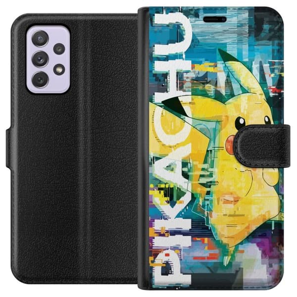 Kompatibelt Plånboksfodral till Samsung Galaxy A52s 5G Pikachu
