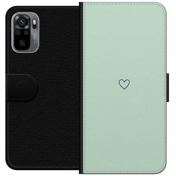 Xiaomi Redmi Note 10S Lommeboketui Enkelt Hjerte