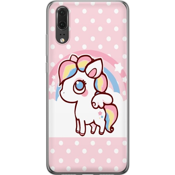 Huawei P20 Genomskinligt Skal UNICORN