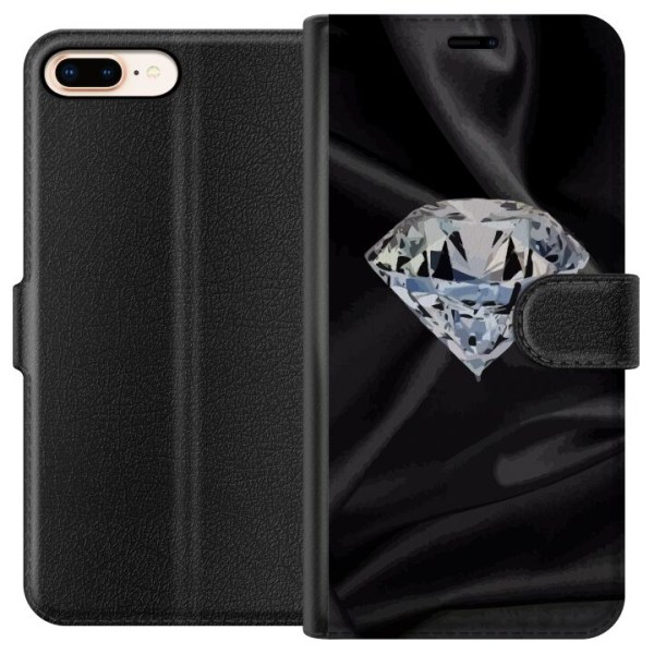 Apple iPhone 7 Plus Plånboksfodral Silke Diamant