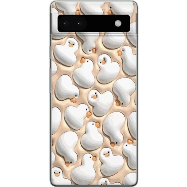 Google Pixel 6a Genomskinligt Skal Bubbliga Ankor