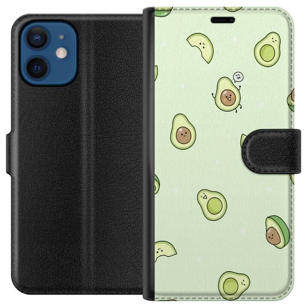 Kompatibelt Plånboksfodral till Apple iPhone 12 Glad Avokado