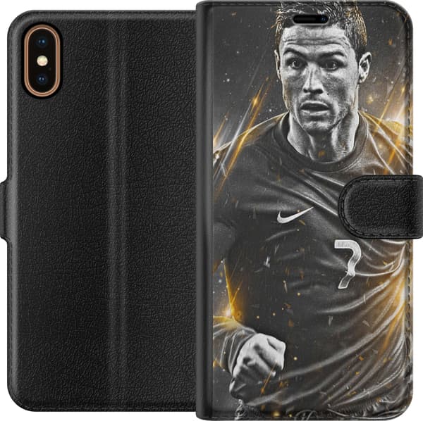Kompatibel Tegnebogsetui til Apple iPhone X Ronaldo