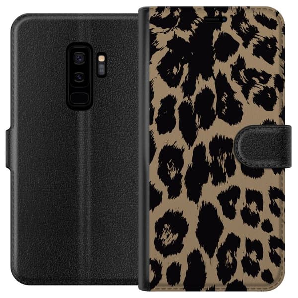 Kompatibelt Lommeboketui til Samsung Galaxy S9+ Leopard