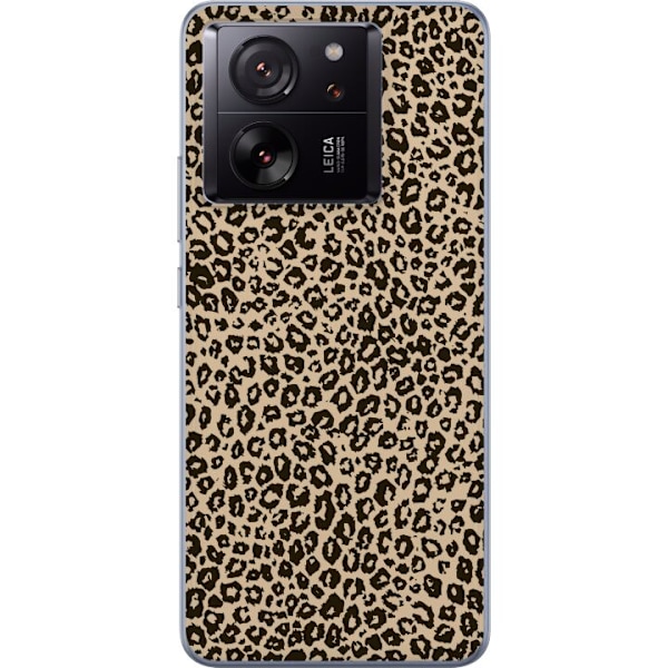 Xiaomi 13T Genomskinligt Skal Leopard Mönster