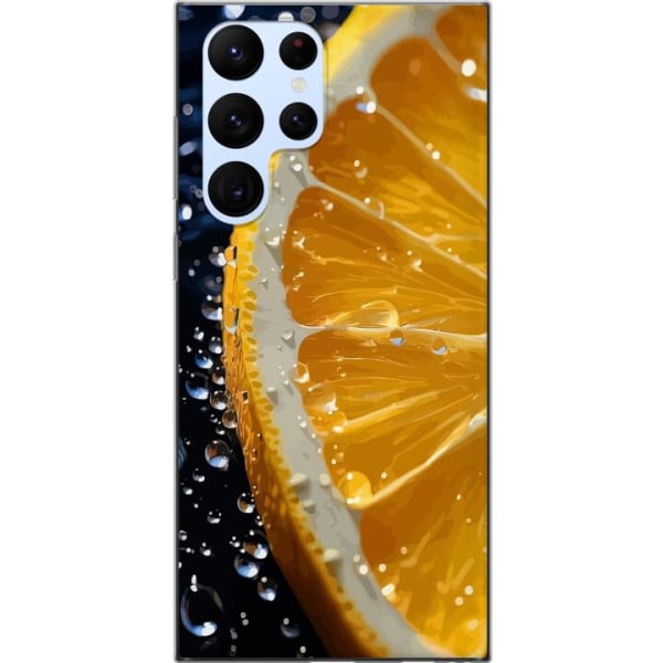 Samsung Galaxy S22 Ultra 5G Genomskinligt Skal Apelsin