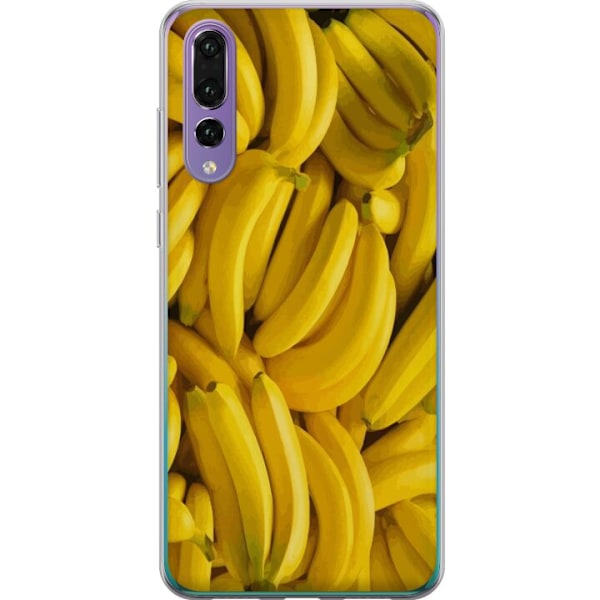 Huawei P20 Pro Genomskinligt Skal Banana Pattern – lekfullt mönster med gula bananer