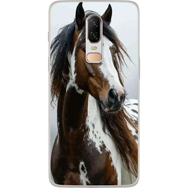 OnePlus 6 Läpinäkyvä kuori Hevonen Eläimet Aihe Graafinen Suunnittelu Luonto Vahva Aihe Suosittu Taide Eläinten Teema Ratsastus