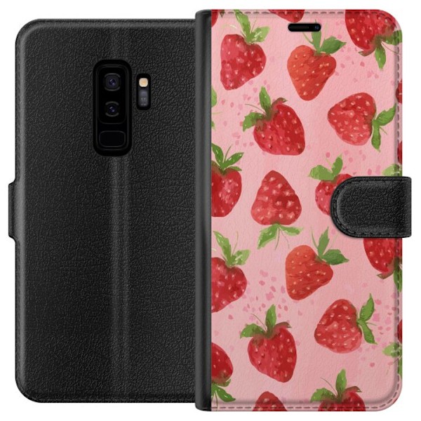 Samsung Galaxy S9+ Plånboksfodral Strawberry Dreams – jordg