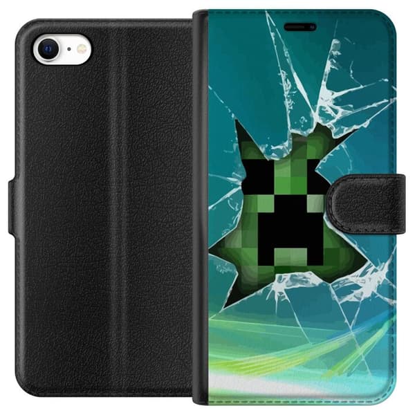 Kompatibel Tegnebogsetui til Apple iPhone 6s MineCraft
