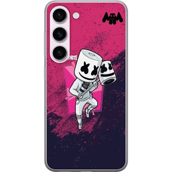 Samsung Galaxy S23 Läpinäkyvä kuori Marshmello Fortnite Ski