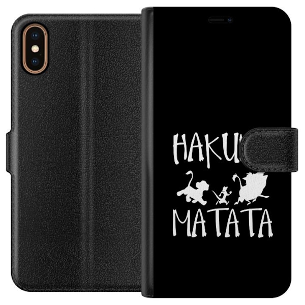 Apple iPhone X Tegnebogsetui Hakuna Matata