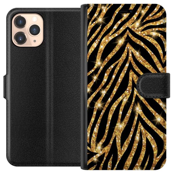 Kompatibelt Lommeboketui til Apple iPhone 11 Pro Gull & Glitter