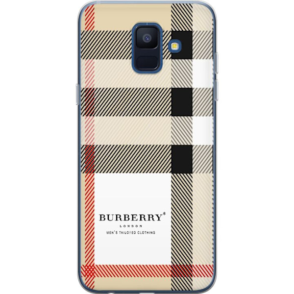 Samsung Galaxy A6 (2018) Genomskinligt Skal Burberry