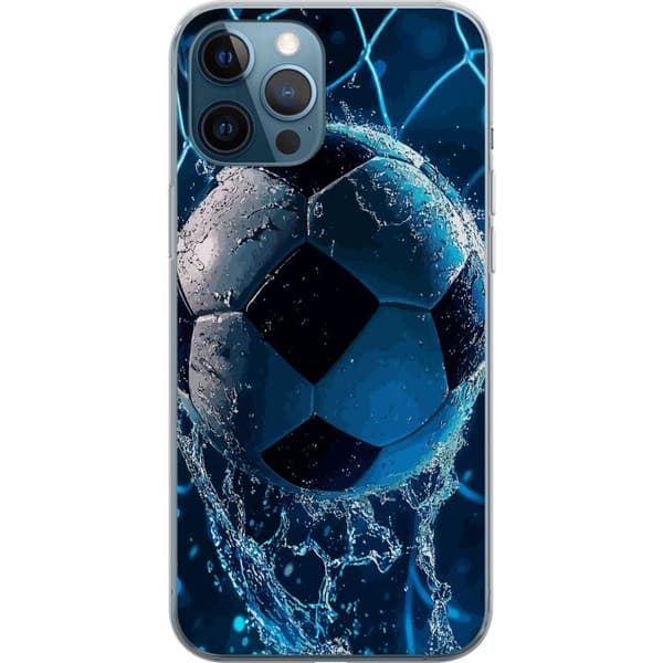 Kompatibelt Mobildeksel til Apple iPhone 12 Pro Nærbilde av ball med blått vannsprut og dynamisk bakgrunn blå