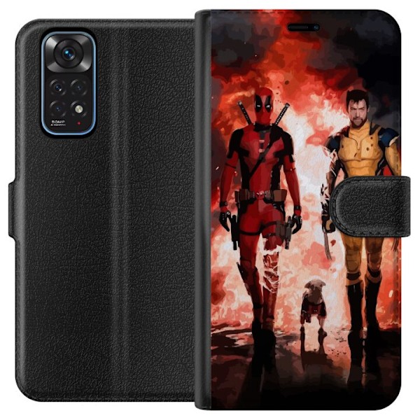 Xiaomi Redmi Note 11 Tegnebogsetui Wolverine Deadpool