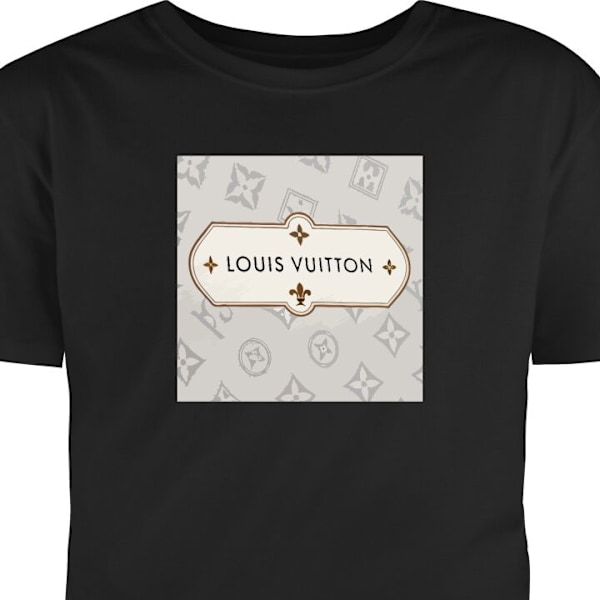 T-shirt til Voksen | Klassisk Voksen T-shirt LV sort M