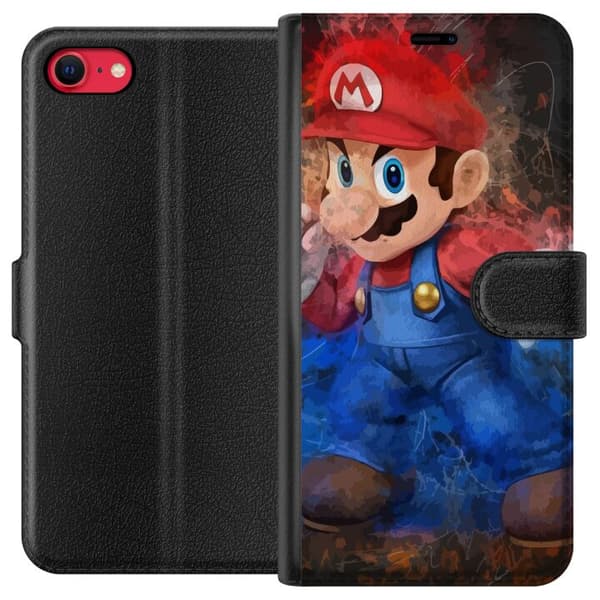 Kompatibel Tegnebogsetui til Apple iPhone 8 Super Mario Bros