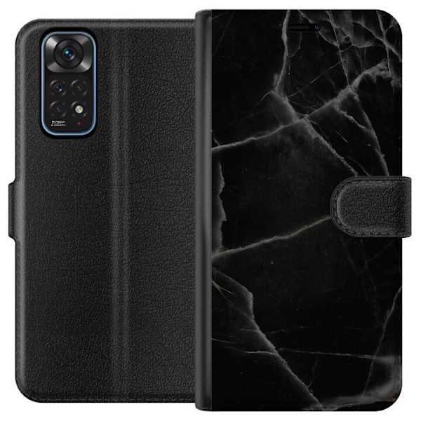 Xiaomi Redmi Note 11 Tegnebogsetui Sort marmor