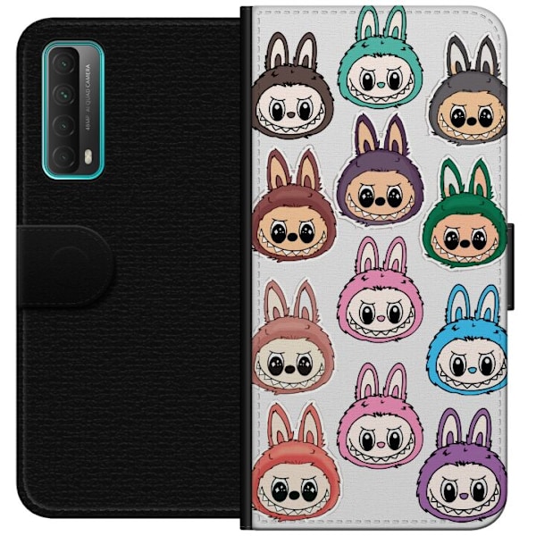 Huawei P smart 2021 Lompakkokotelo Labubu Macaron Monster - S