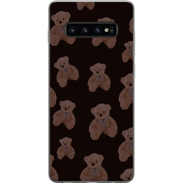 Samsung Galaxy S10 Gjennomsiktig deksel En bjørn flere bjørn